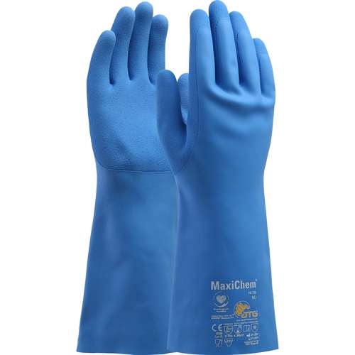 76-730 Latex Blend Coated Glove with Nylon / Elastane Liner and Non-Slip Grip on Palm & Fingers – 14"