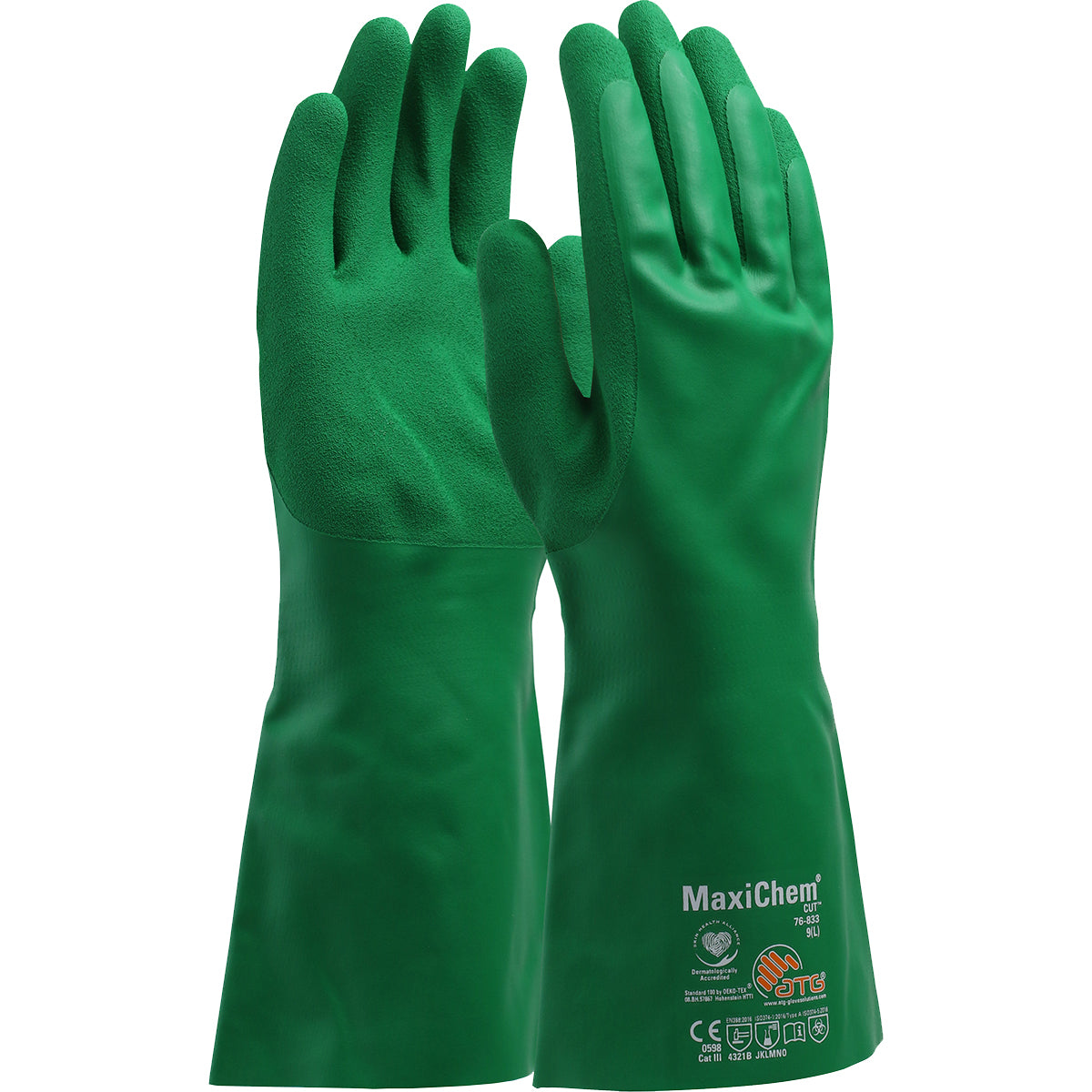 76-833 Nitrile Blend Coated Glove with TriTech™ Liner and Non-Slip Grip on Palm & Fingers - 14"