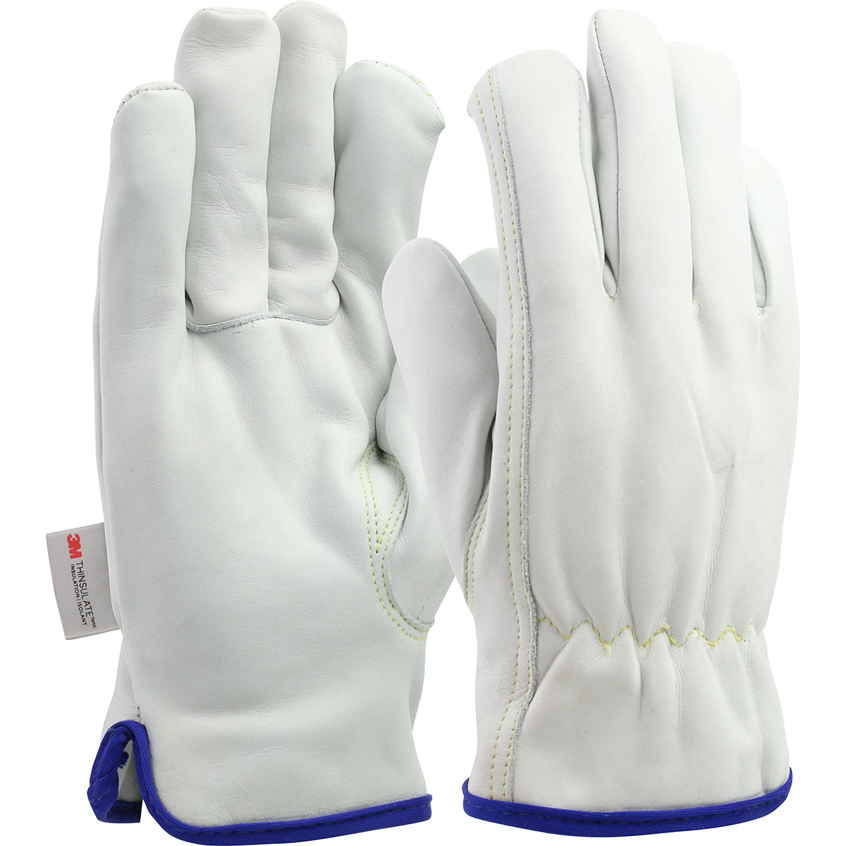 77-269 Premium Top Grain Cowhide Leather Drivers Glove with 3M™ Thinsulate™ Lining - Keystone Thumb