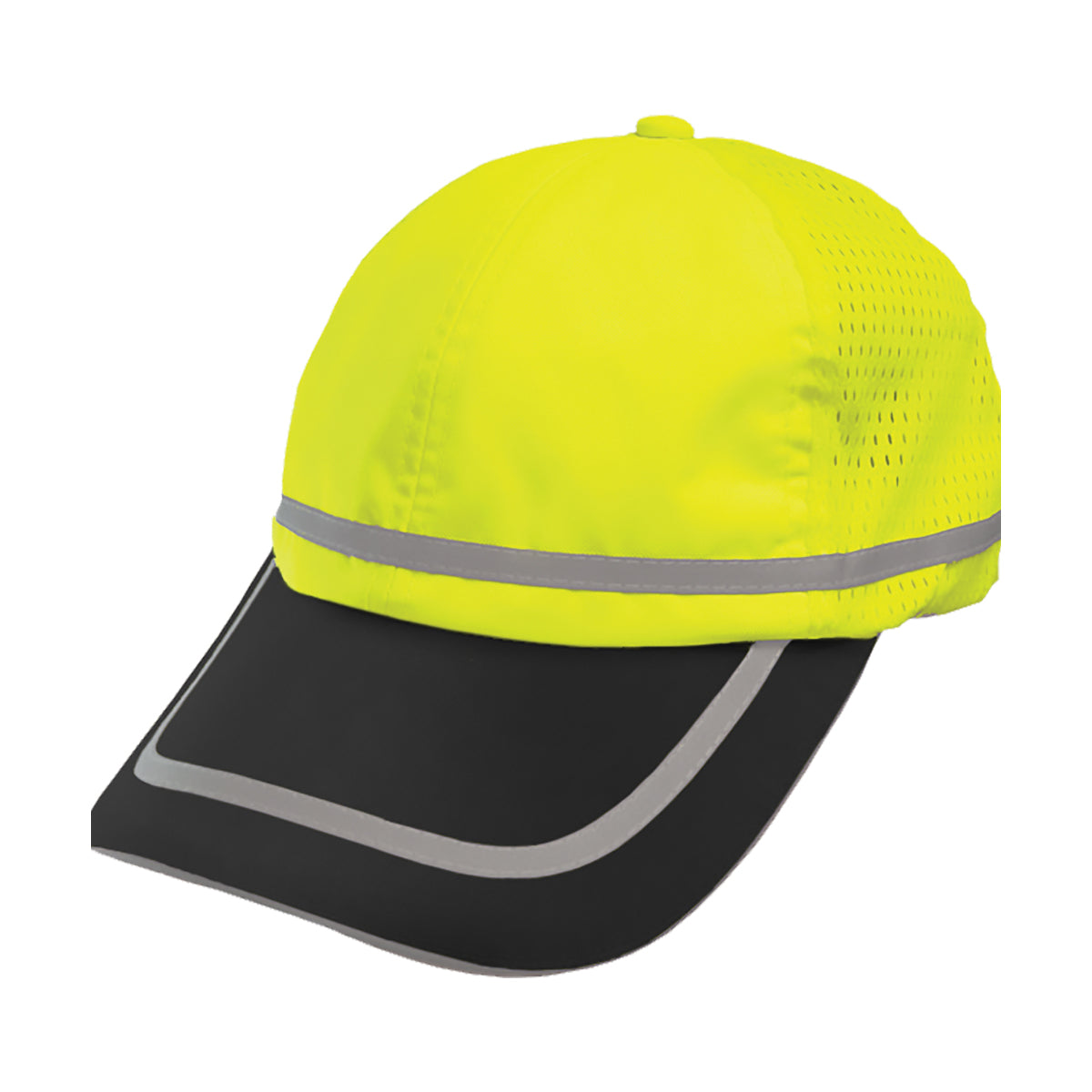 803ST Hi-Vis Safety Baseball Hat with Adjustable Sweatband