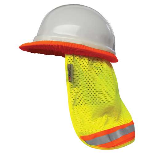 809ST Hi-Vis Full Brim Hard Hat Visor with Neck Shade