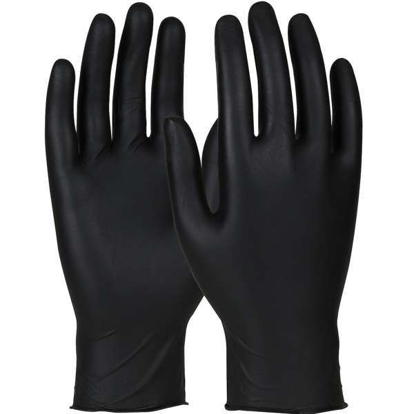 Black Qualatrile® No Foam Nitrile Glove - 4 mil