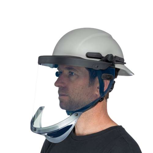 860-0 Hardknock ARC Shield Bracket w/ 12-Cal Visor for Resolve Helmet, Clear