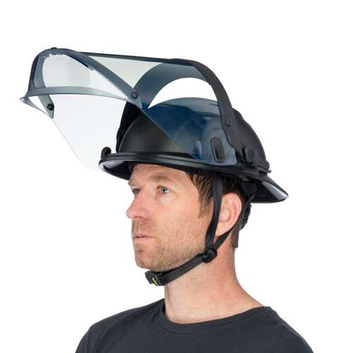 860-0 Hardknock ARC Shield Bracket w/ 12-Cal Visor for Resolve Helmet, Clear