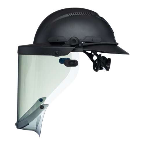 860-0 Hardknock ARC Shield Bracket w/ 12-Cal Visor for Resolve Helmet, Clear