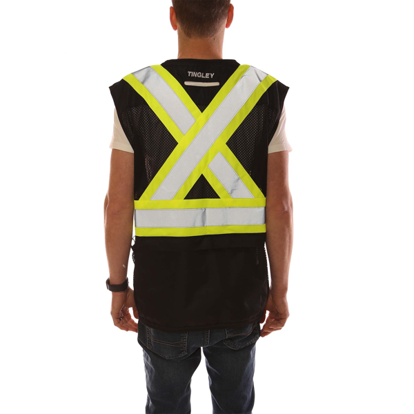 Tingley V73843C Tingley®            Class 1 Heavy Duty X-Back Surveyor Vest ANSI Class 1 - Safety Vest