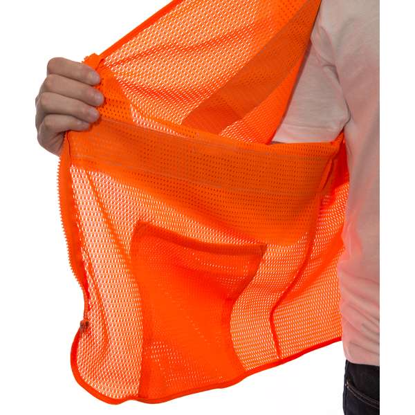 V70639 Job Sight Class 2 Zip-Up Mesh Vest