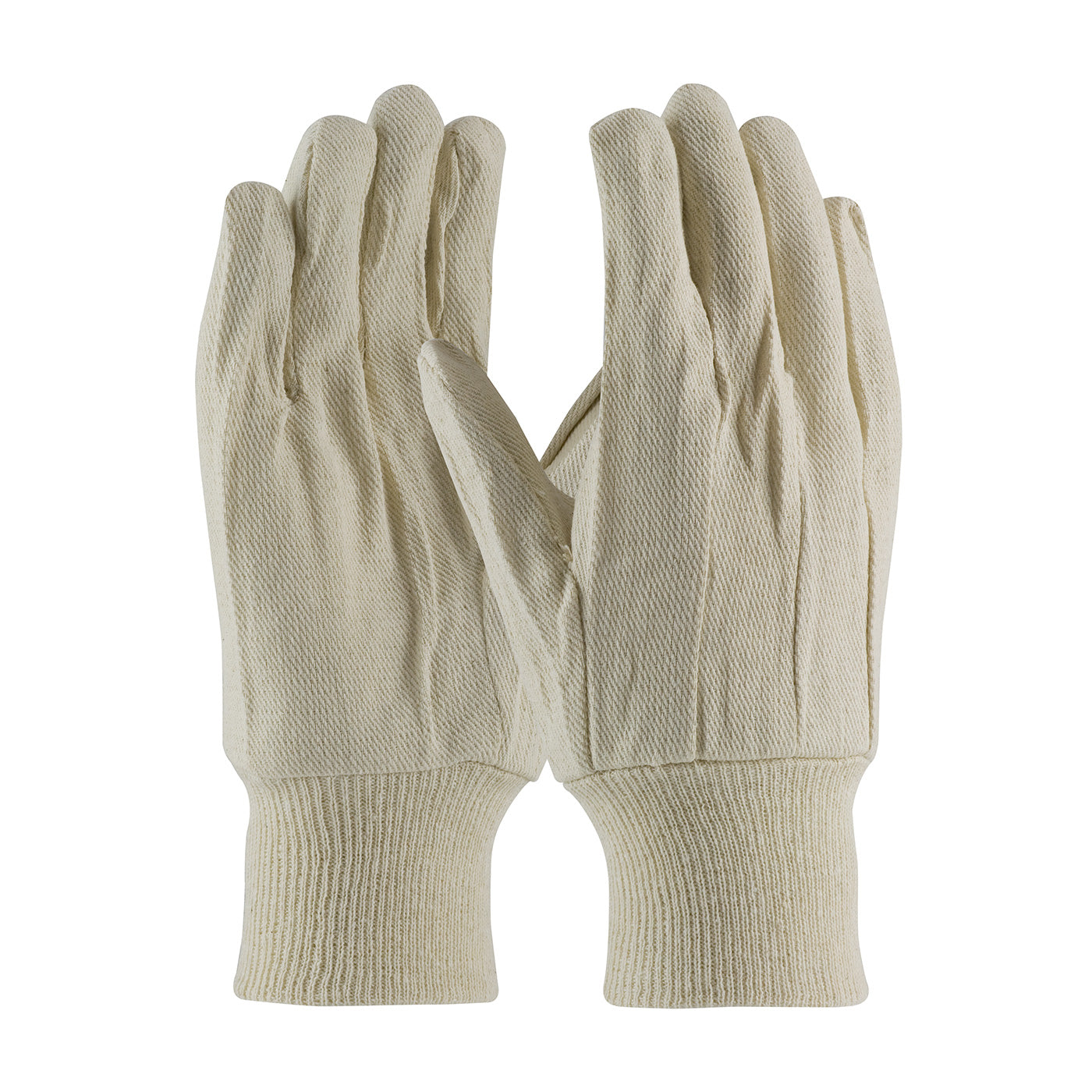 90-908 Premium Grade Cotton Canvas Single Palm Glove - Knit Wrist