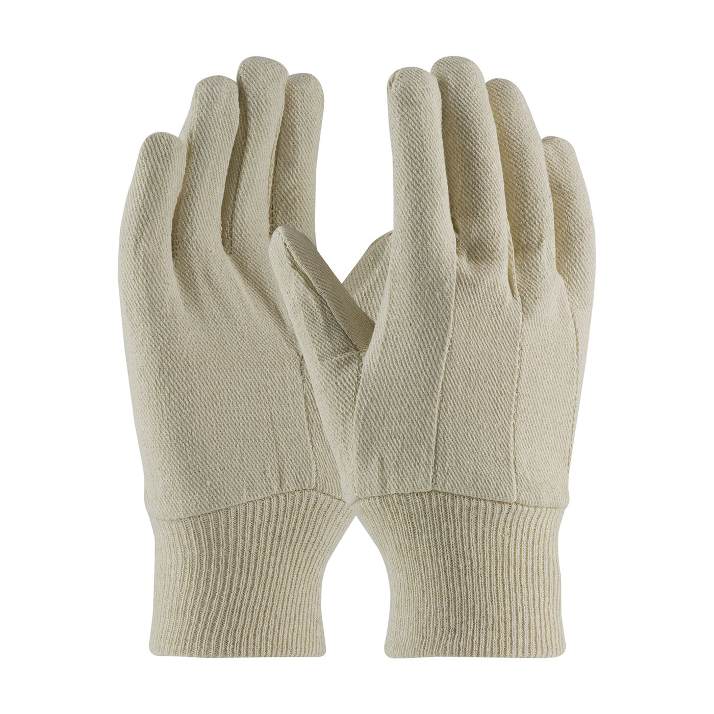 90-908CI Economy Grade Cotton/Polyester Canvas Single Palm Glove - Knit Wrist - Ladies