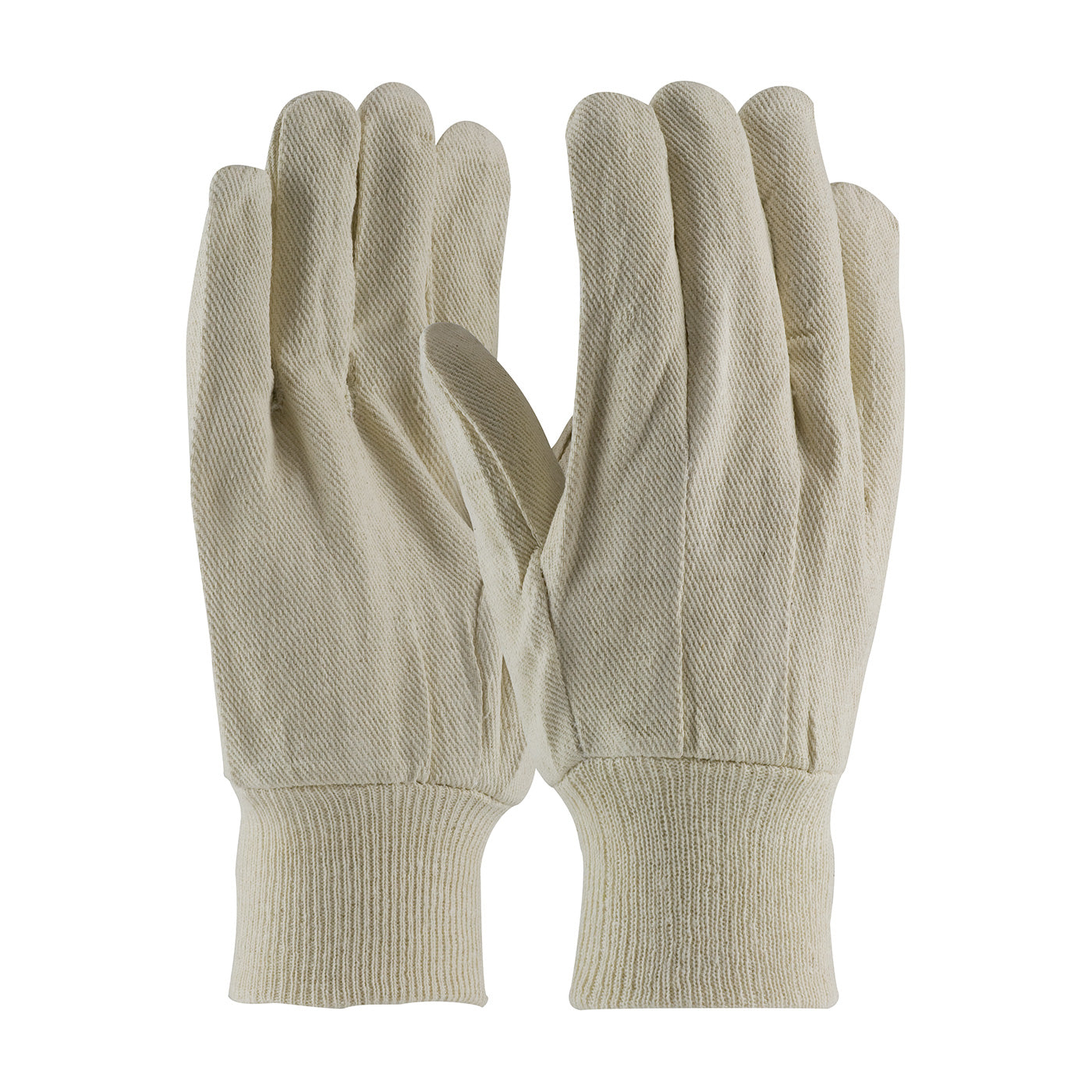 90-908I Economy Grade Cotton/Polyester Canvas Single Palm Glove - Knit Wrist