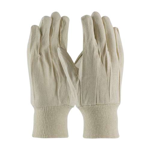 90-908 Premium Grade Cotton Canvas Single Palm Glove - Knit Wrist