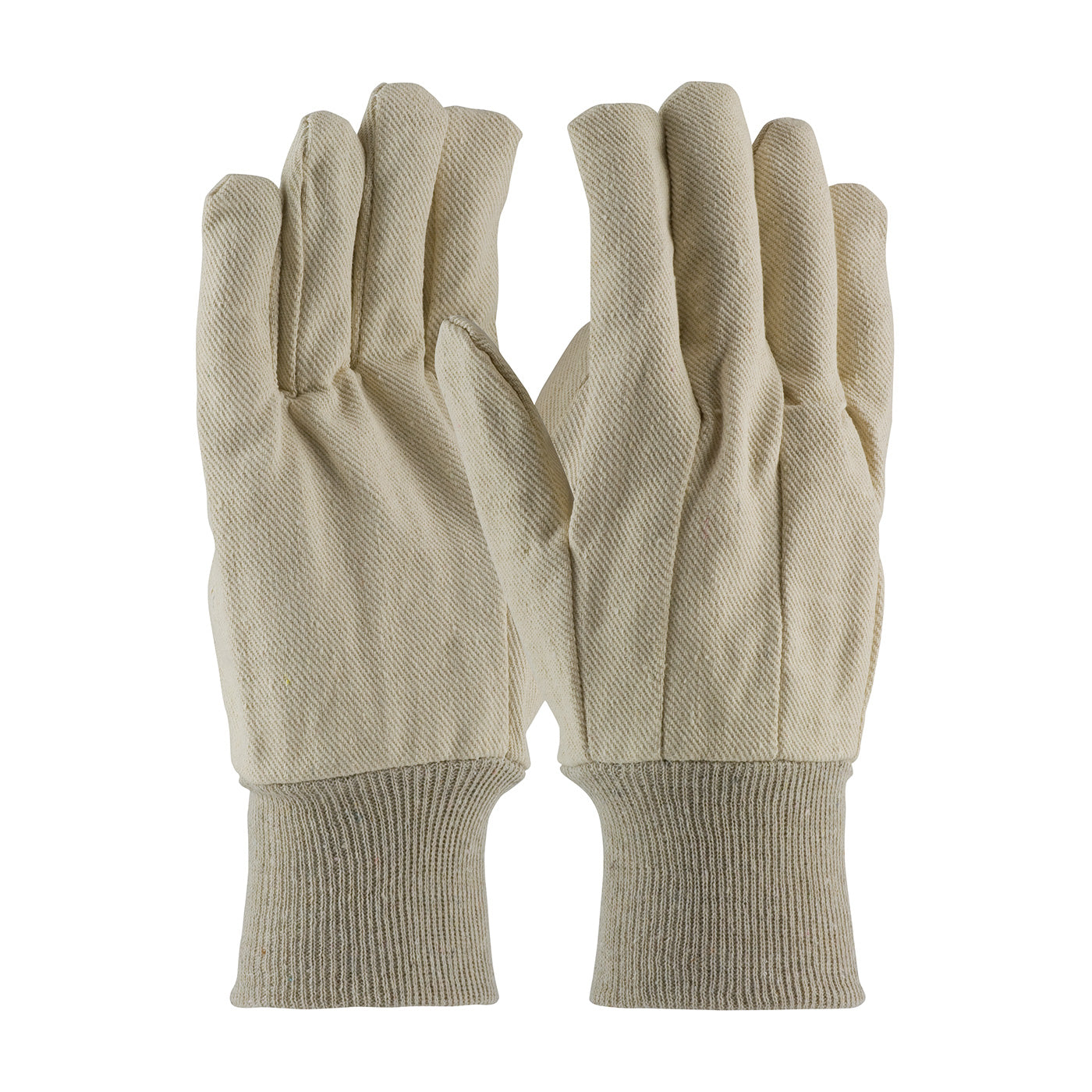 90-910 Premium Grade Cotton Canvas Single Palm Glove - Knit Wrist
