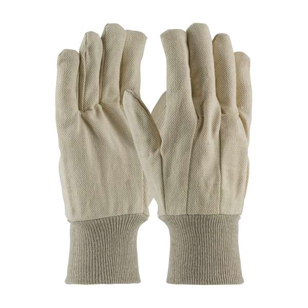 90-910 Premium Grade Cotton Canvas Single Palm Glove - Knit Wrist
