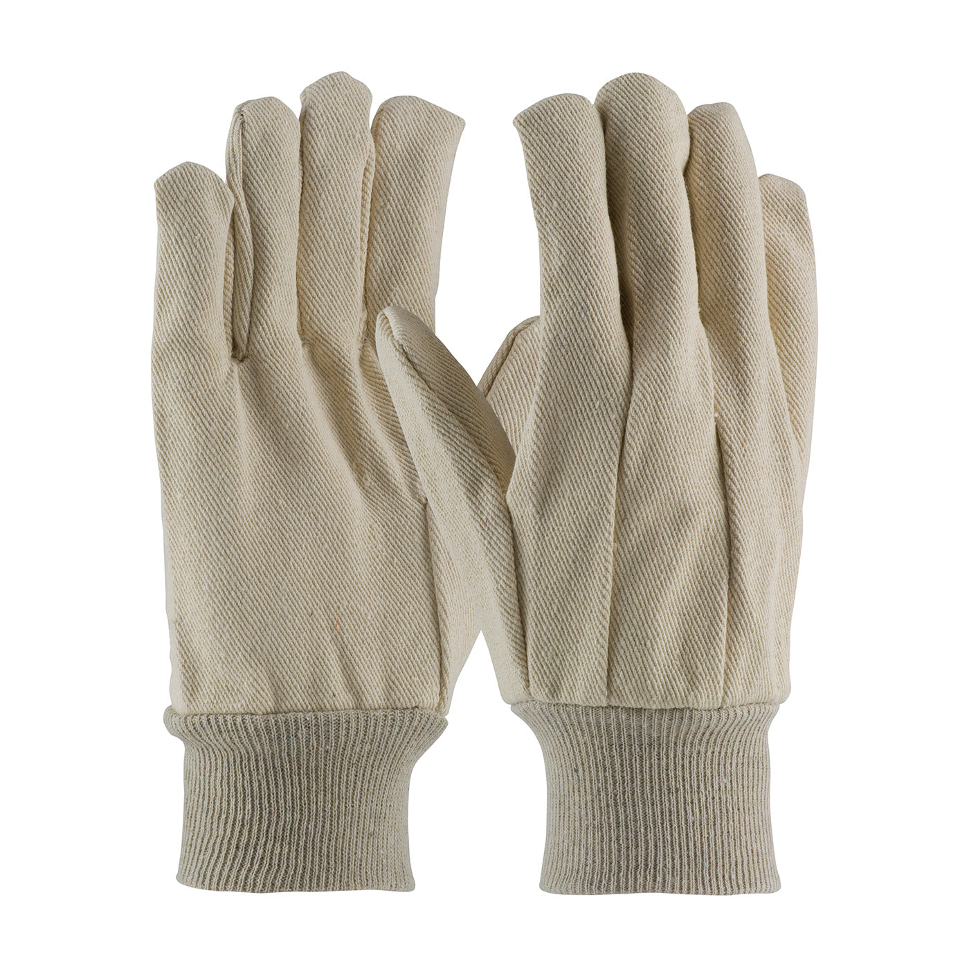 90-912 Premium Grade Cotton Canvas Single Palm Glove - Knit Wrist