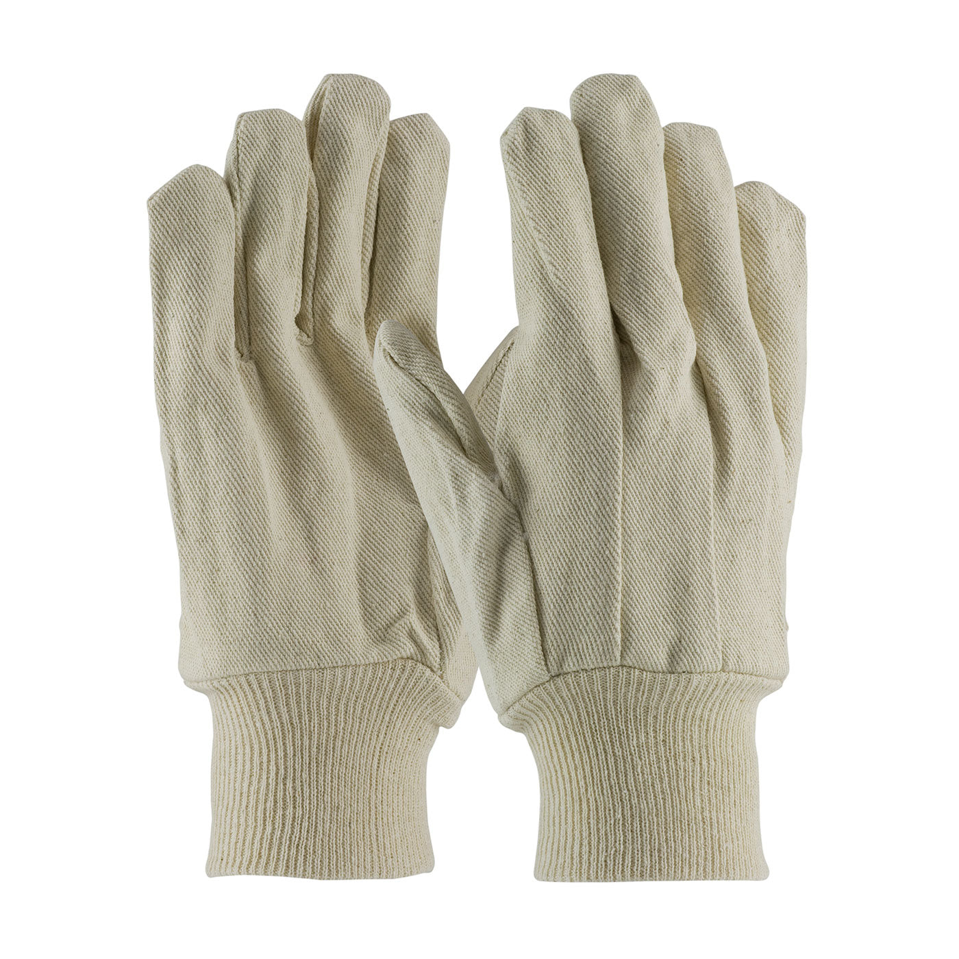 90-912I Economy Grade Cotton/Polyester Canvas Single Palm Glove - Knit Wrist