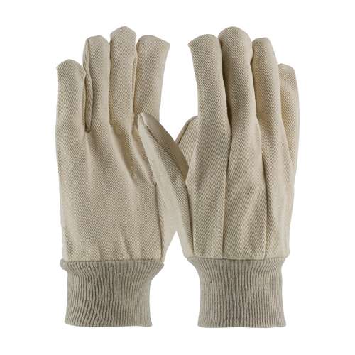 90-912 Premium Grade Cotton Canvas Single Palm Glove - Knit Wrist