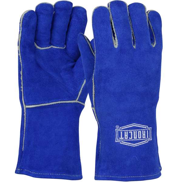 Regular Grade Split Cowhide Leather Welder's Glove with Cotton/Foam Lining - Ladies