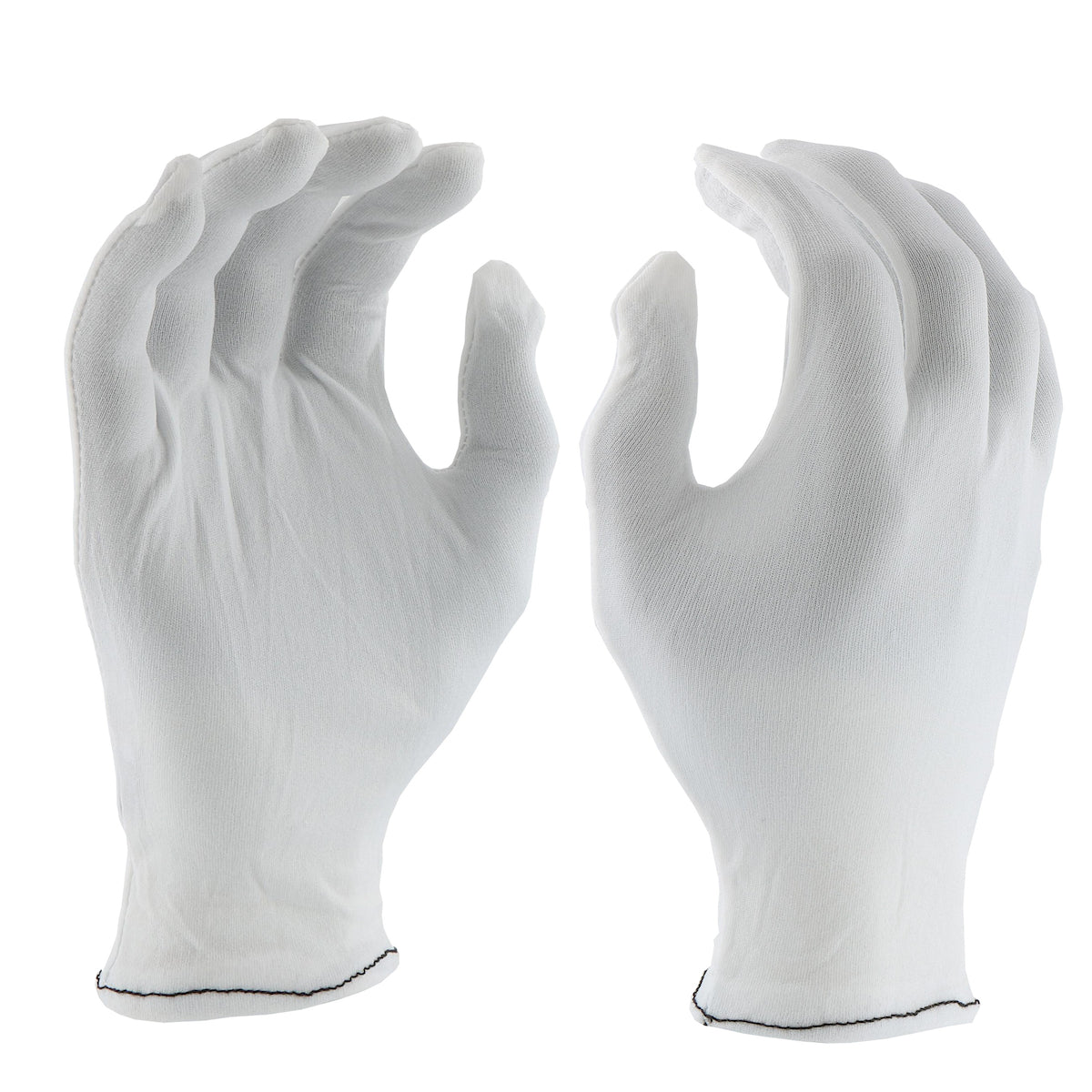 906 70 Denier Tricot Inspection Glove with Rolled Hem Cuff