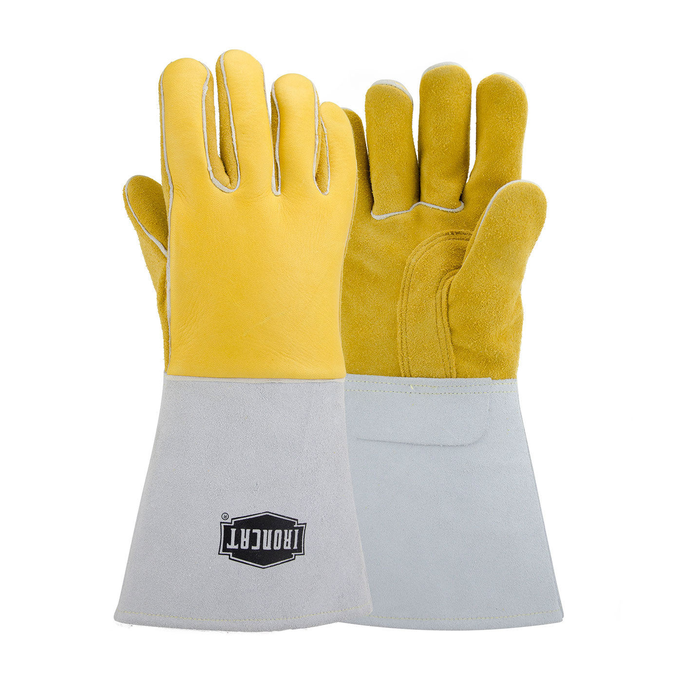 9060 Premium Grade Top Grain Elkskin Leather Welder's Glove with Cotton/Foam Lining and Gauntlet Cuff