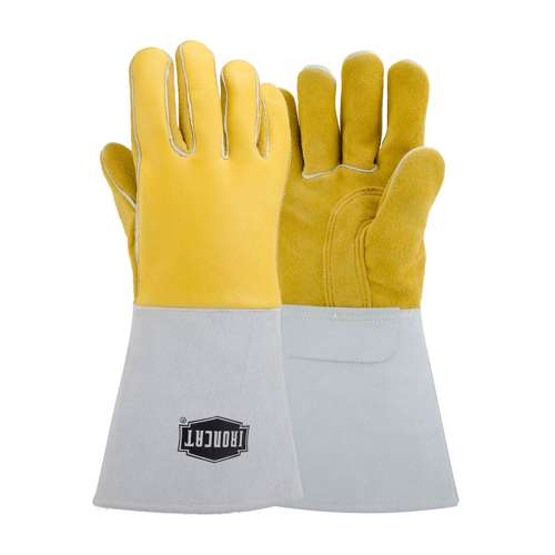 9060 Premium Grade Top Grain Elkskin Leather Welder's Glove with Cotton/Foam Lining and Gauntlet Cuff