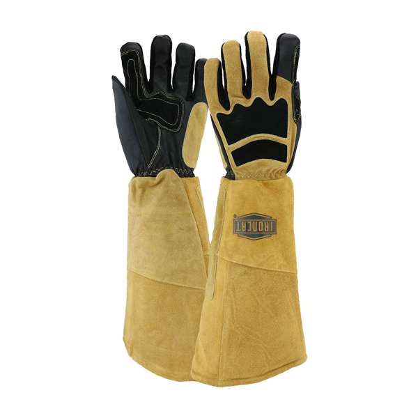 9070 Premium Grade Top Grain Goatskin Welder's Glove with Cotton/Foam Lining and Climax™ Aerogel Insulation - 22" Length