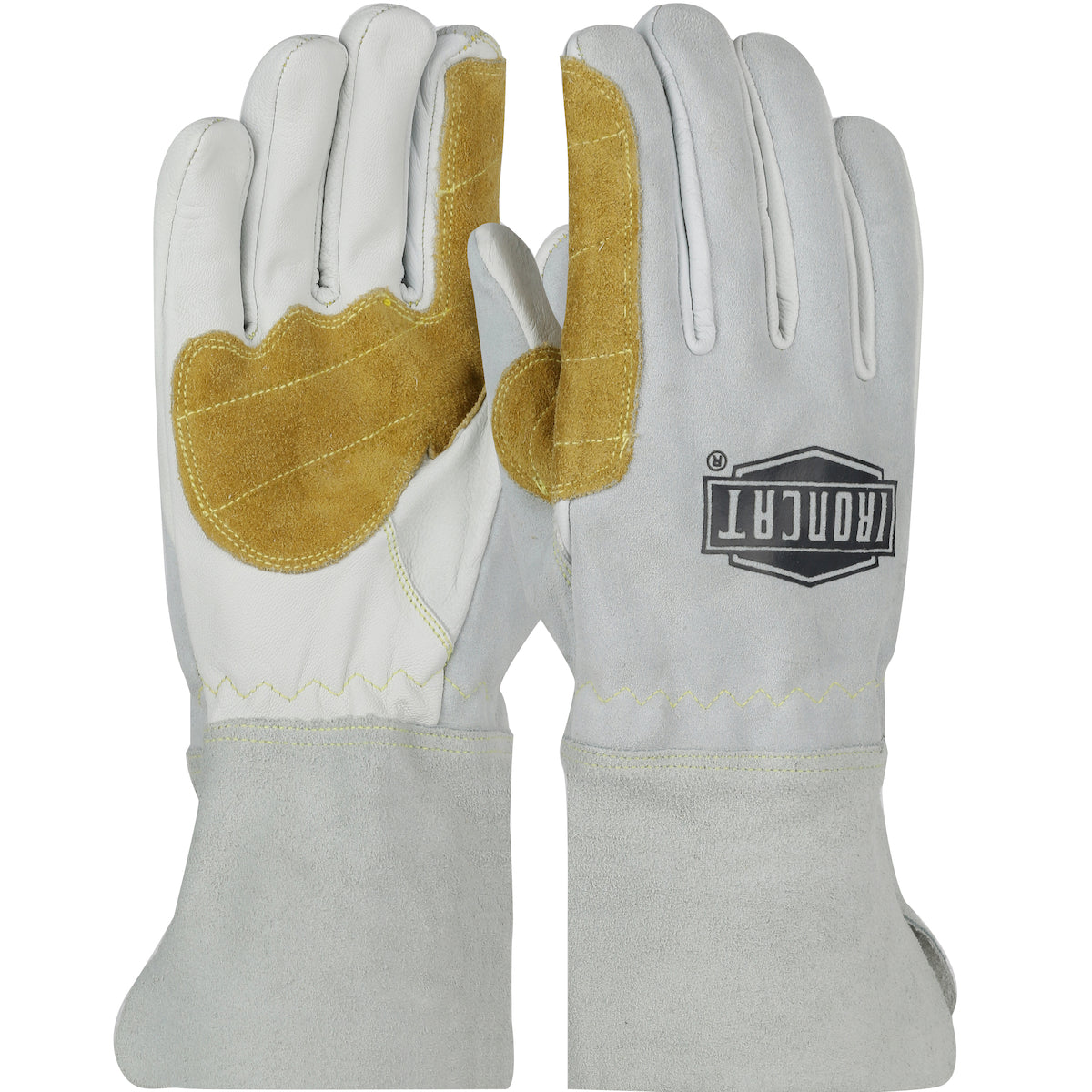 Premium Top Grain Goatskin Leather MIG Welder's Glove with Reinforced Palm, Thumb Crotch & Index Finger - 4" Gauntlet Cuff
