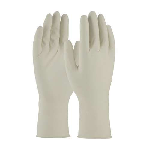 910SC Single Use Class 100 Cleanroom Latex Glove with Fully Textured Grip - 12"
