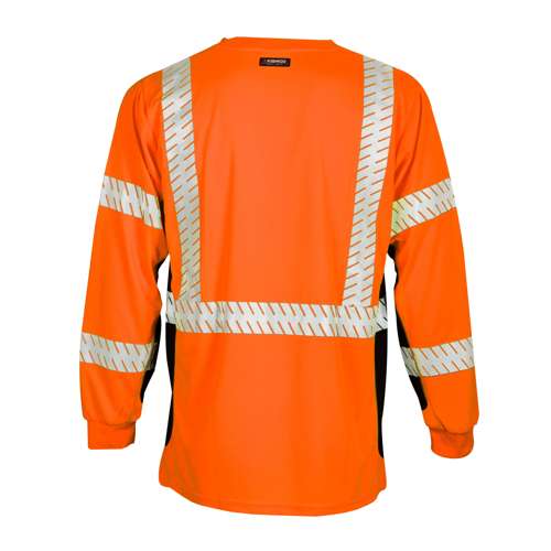 Kishigo 9135 Premium Black Series Long Sleeve T-Shirt - Safety Shirt
