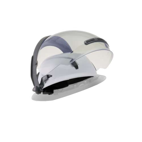 9142003 Full Brim Welding Face Shield - Arc Flash Tint - Grey