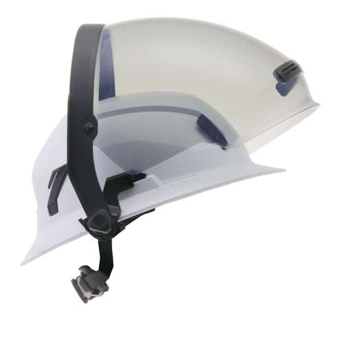 9142003 Full Brim Welding Face Shield - Arc Flash Tint - Grey