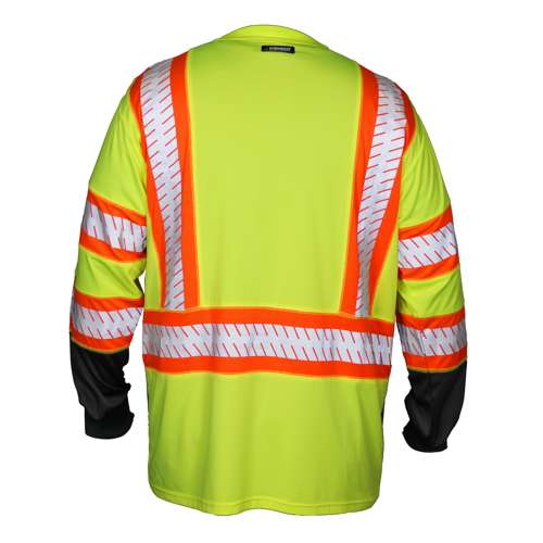 Kishigo 9181 Premium Brilliant Contrast Long Sleeve T-shirt, Class 3 ANSI Class 3 - Safety Shirt