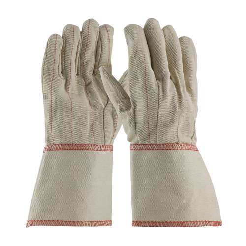 92-918G Cotton Canvas Double Palm Glove with Nap-In Finish - Gauntlet Cuff