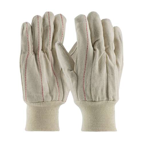92-918 Cotton Canvas Double Palm Glove with Nap-In Finish - Knit Wrist
