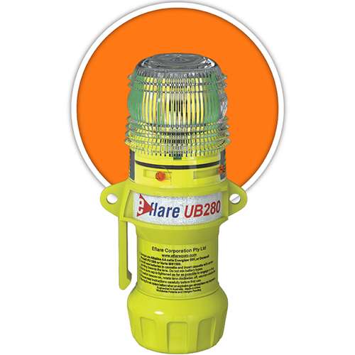 939-UB280-A 6" Safety & Emergency Beacon - Flashing / Steady-On Amber