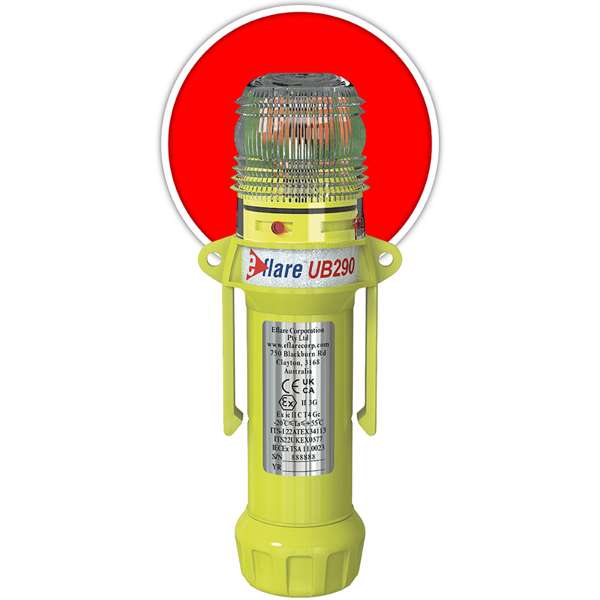 8" Safety & Emergency Beacon - Flashing / Steady-On Red