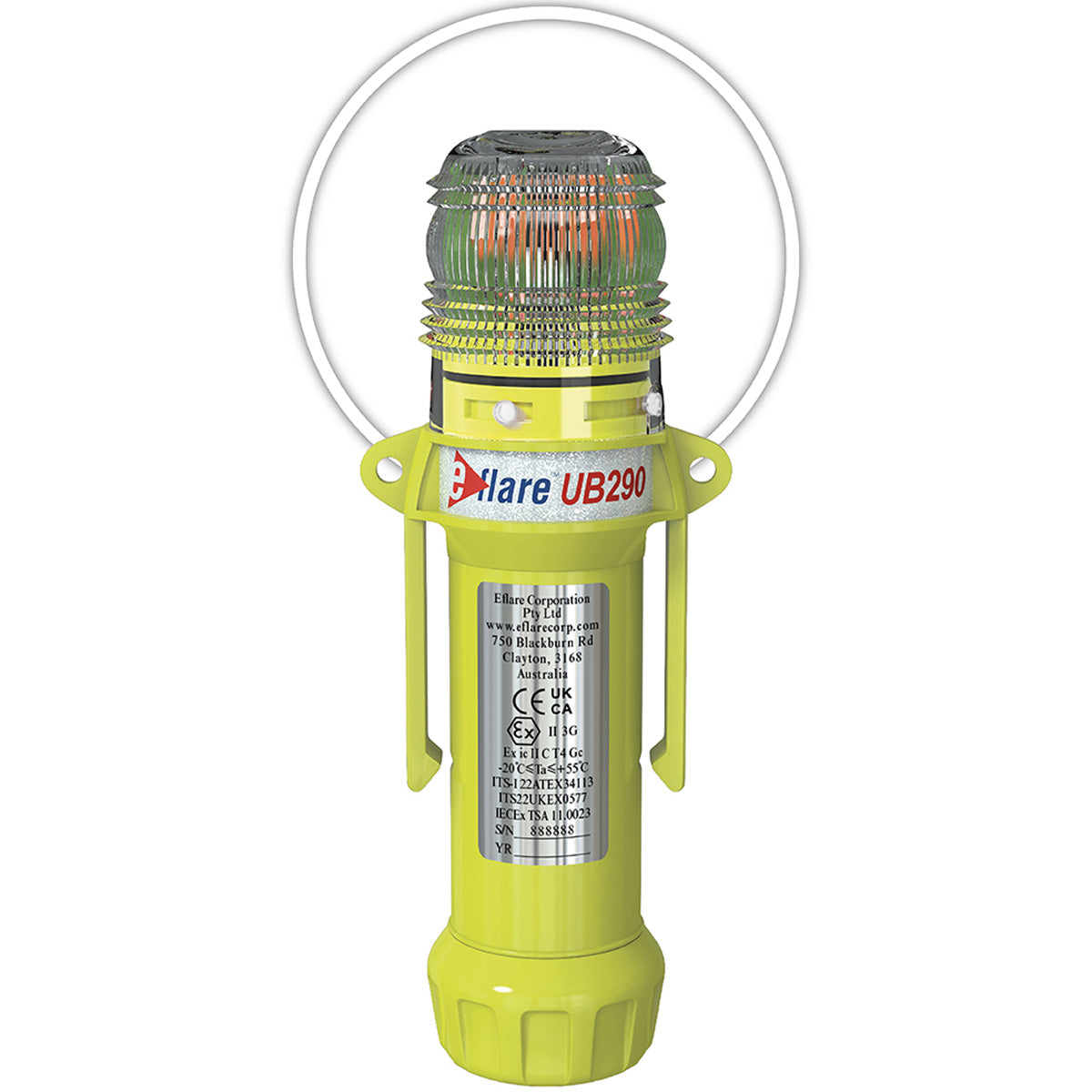 8" Safety & Emergency Beacon - Flashing / Steady-On White