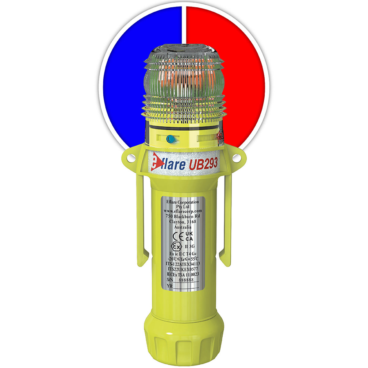 8" Safety & Emergency Beacon - Alternating Red/Blue
