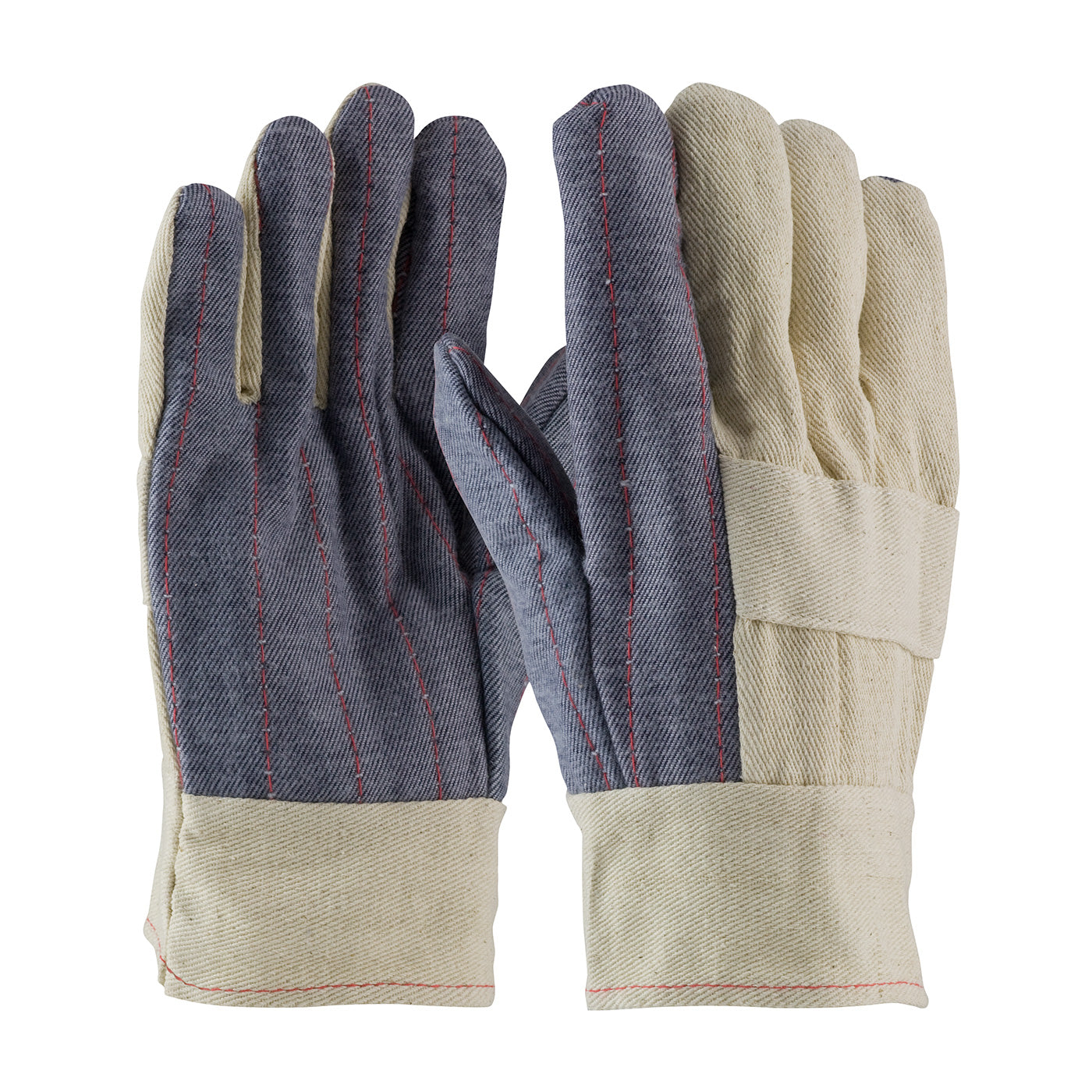 94-934 Premium Grade Hot Mill Glove with Three-Layers of Cotton Canvas and Denim Palm - 34 oz
