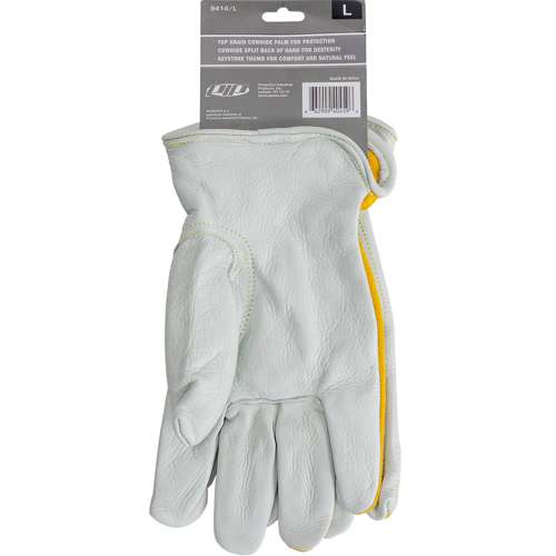 9414 Premium Grade Top Grain Cowhide Leather Drivers Glove with Split Cowhide Back - Keystone Thumb