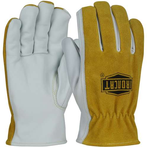 9444 AR Top Grain Cowhide Leather Drivers Glove with Split Cowhide Back and Para-Aramid Lining - Keystone Thumb
