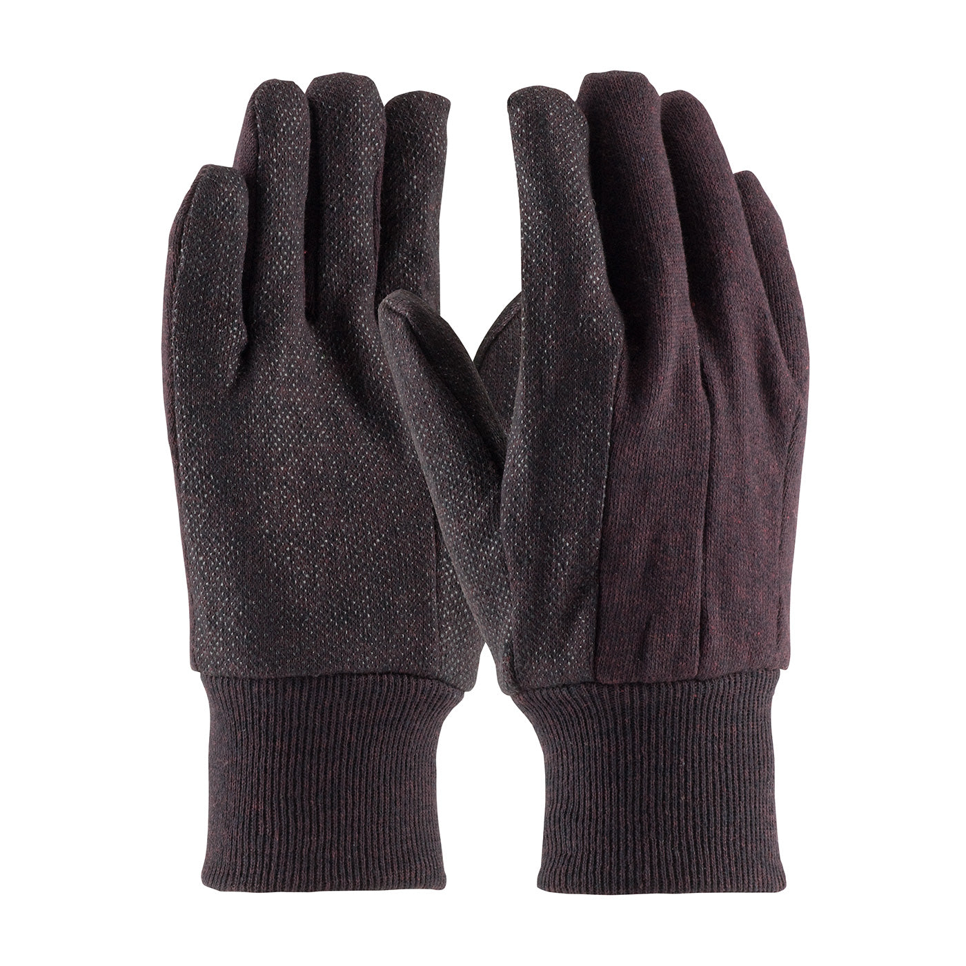 95-809PD Regular Weight Polyester/Cotton Jersey Glove with PVC Dotted Grip - Men's