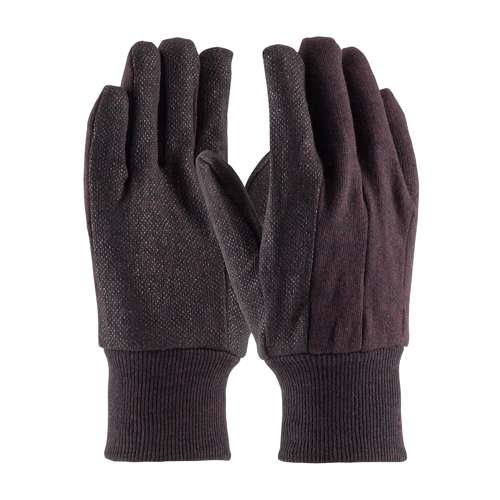 95-809PD Regular Weight Polyester/Cotton Jersey Glove with PVC Dotted Grip - Men's