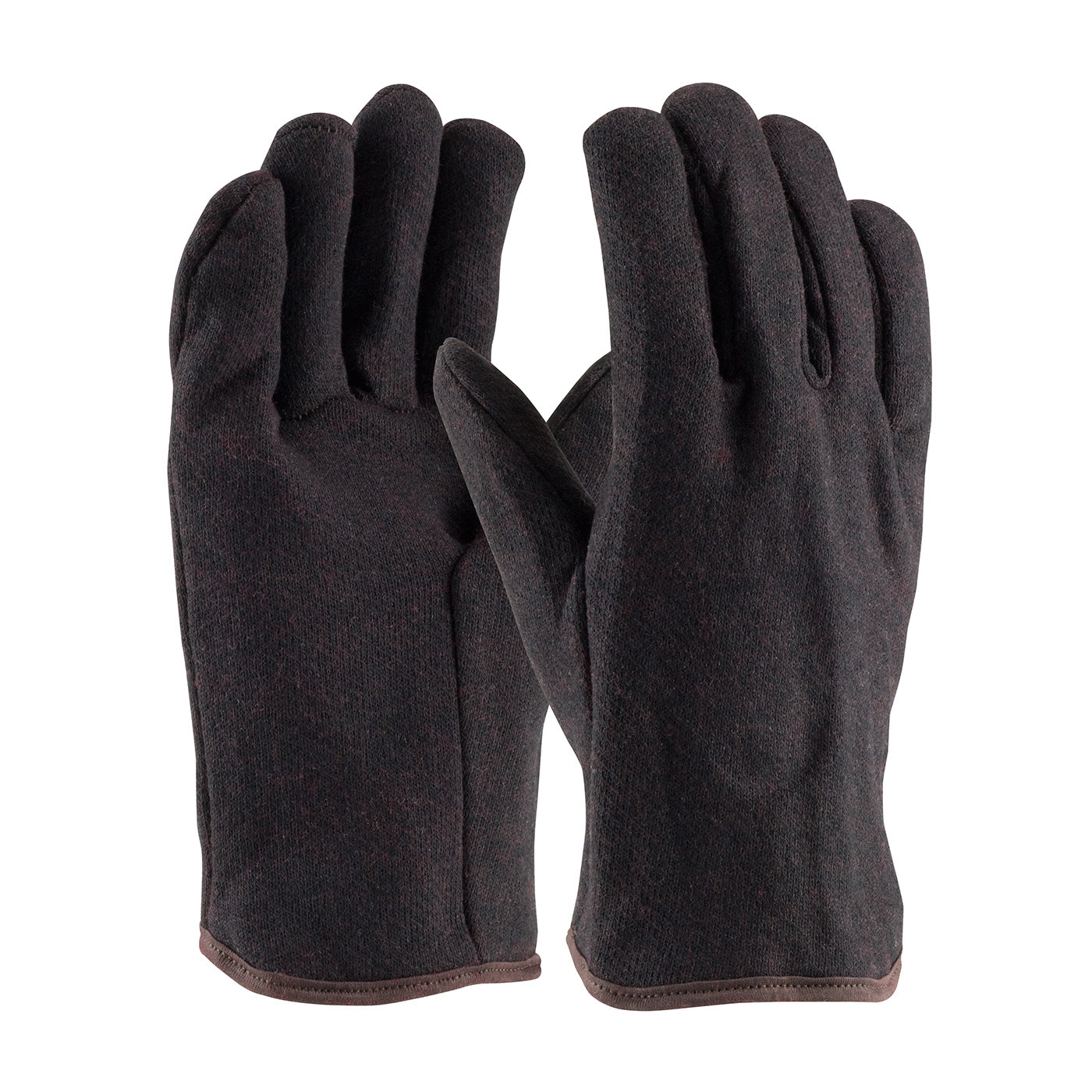 95-864 Economy Polyester/Cotton Jersey Glove with Red Jersey Lining - Open Cuff