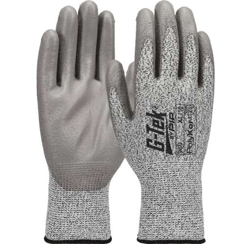960 Seamless Knit PolyKor® Blended Glove with Polyurethane Coated Flat Grip on Palm & Fingers