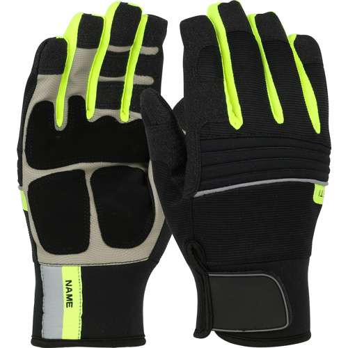 96652 Hi-Vis Yeti Thermal Glove with Synthetic Leather Palm and Fleece Lining - Waterproof Insert