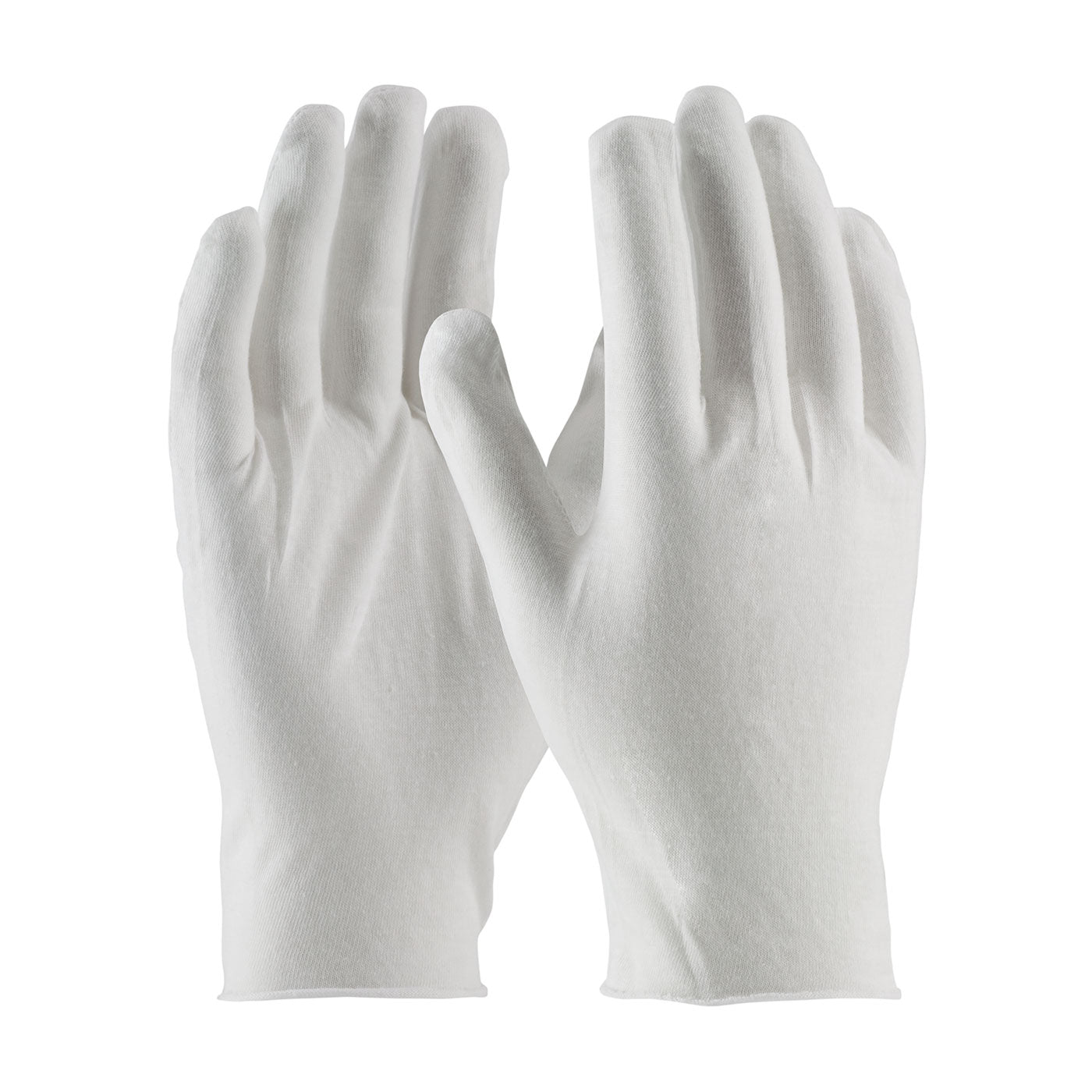 97-500/10 Premium, Light Weight Cotton Lisle Inspection Glove with Unhemmed Cuff - 10.5"
