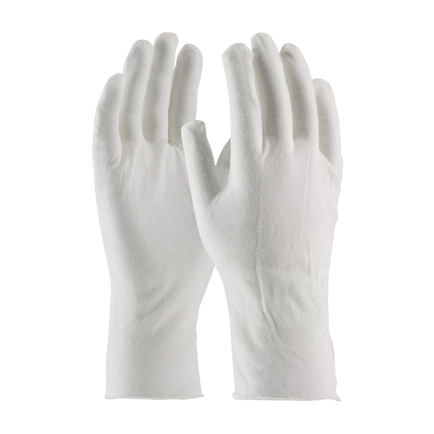 97-500/12 Premium, Light Weight Cotton Lisle Inspection Glove with Unhemmed Cuff - 12"