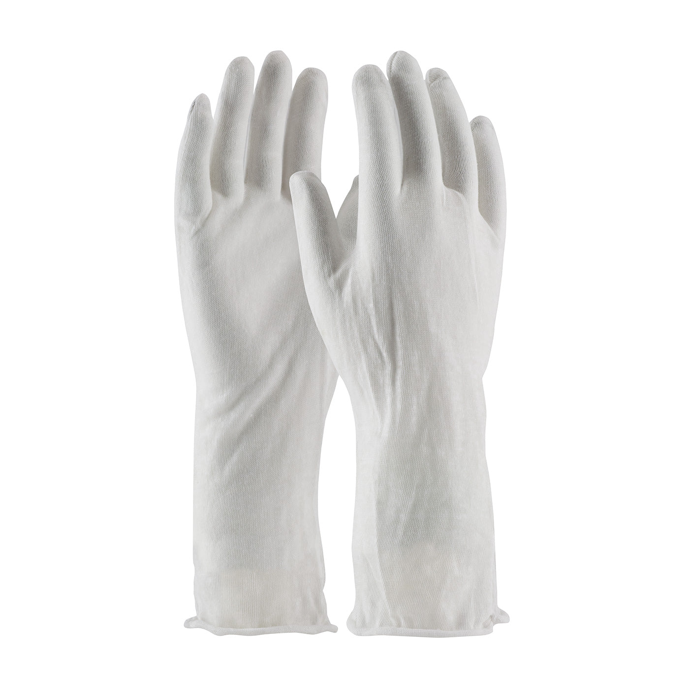 97-500/14NI Economy, Light Weight Cotton Lisle Inspection Glove with Unhemmed Cuff - 14" (Bulk Pack)