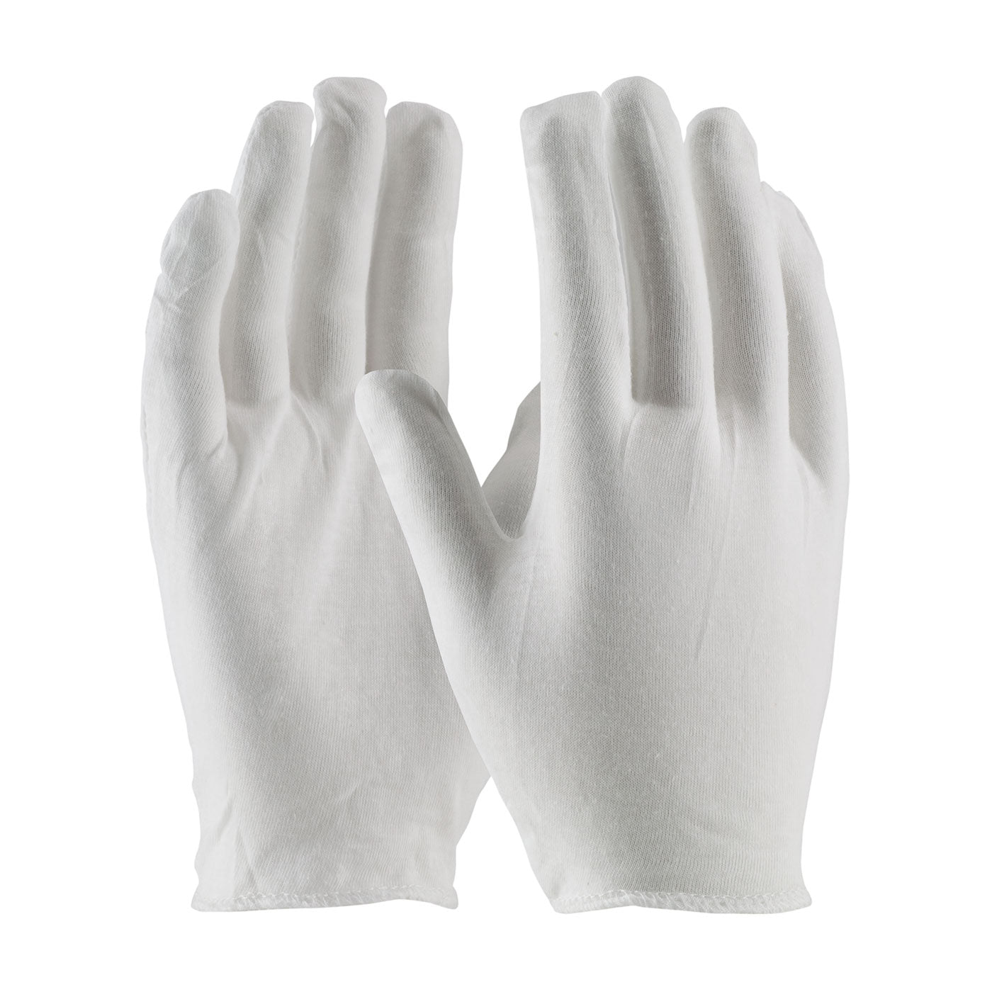 97-500H Premium, Light Weight Cotton Lisle Inspection Glove with Overcast Hem Cuff - Men's