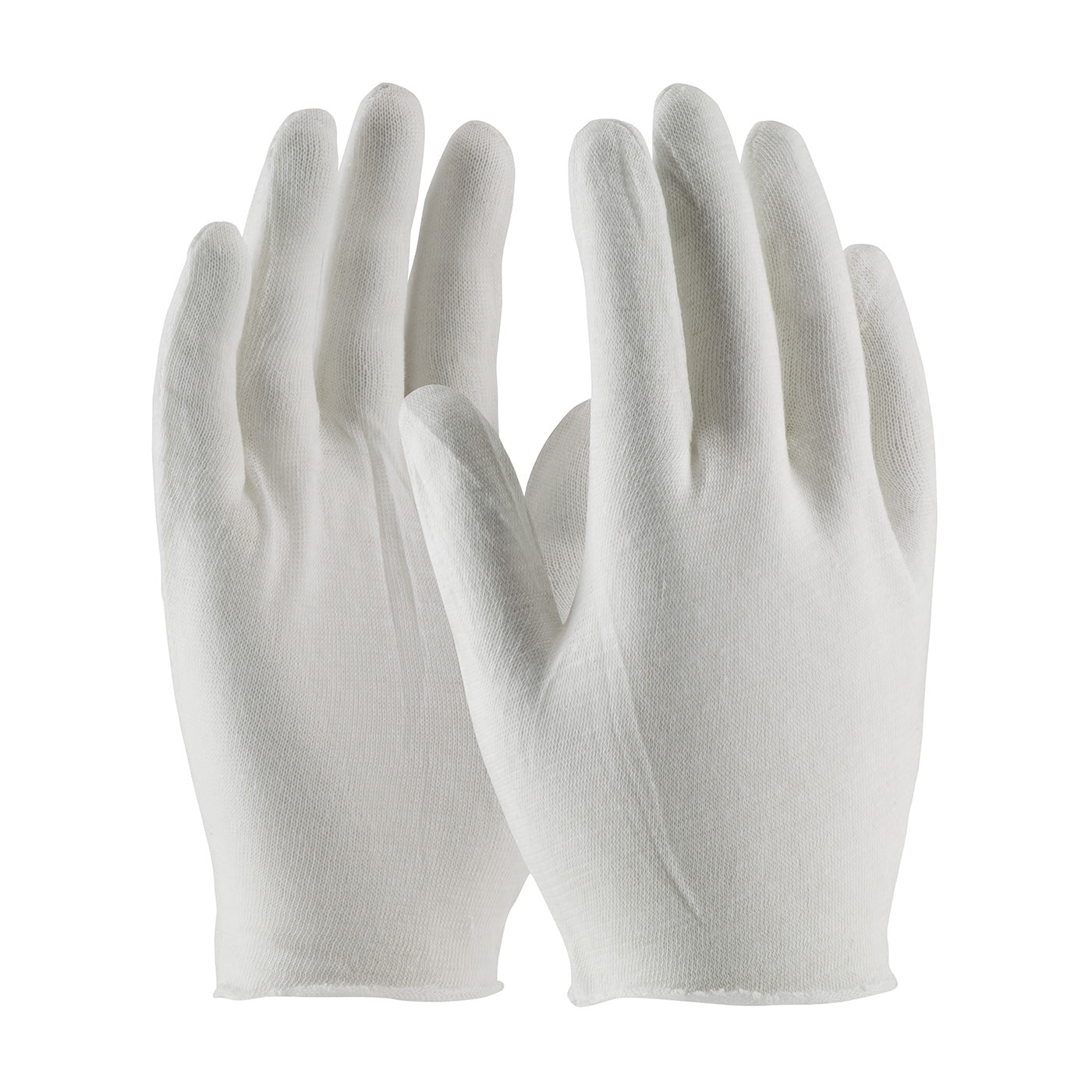 97-500I Economy, Light Weight Cotton Lisle Inspection Glove with Unhemmed Cuff - 9"